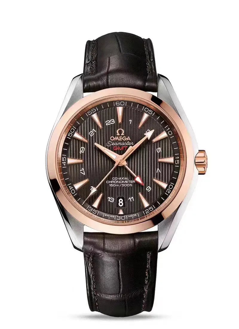 Omega Seamaster GMT Brown Leather