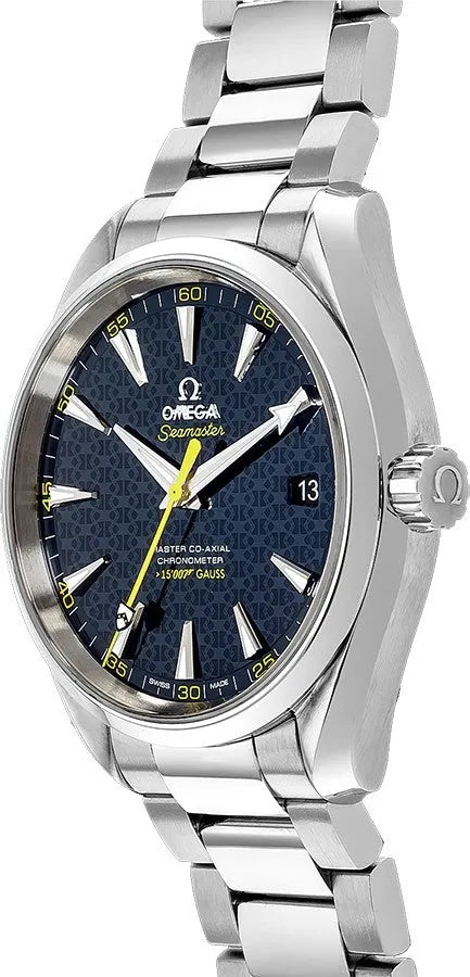 Omega Blue Dial Yellow