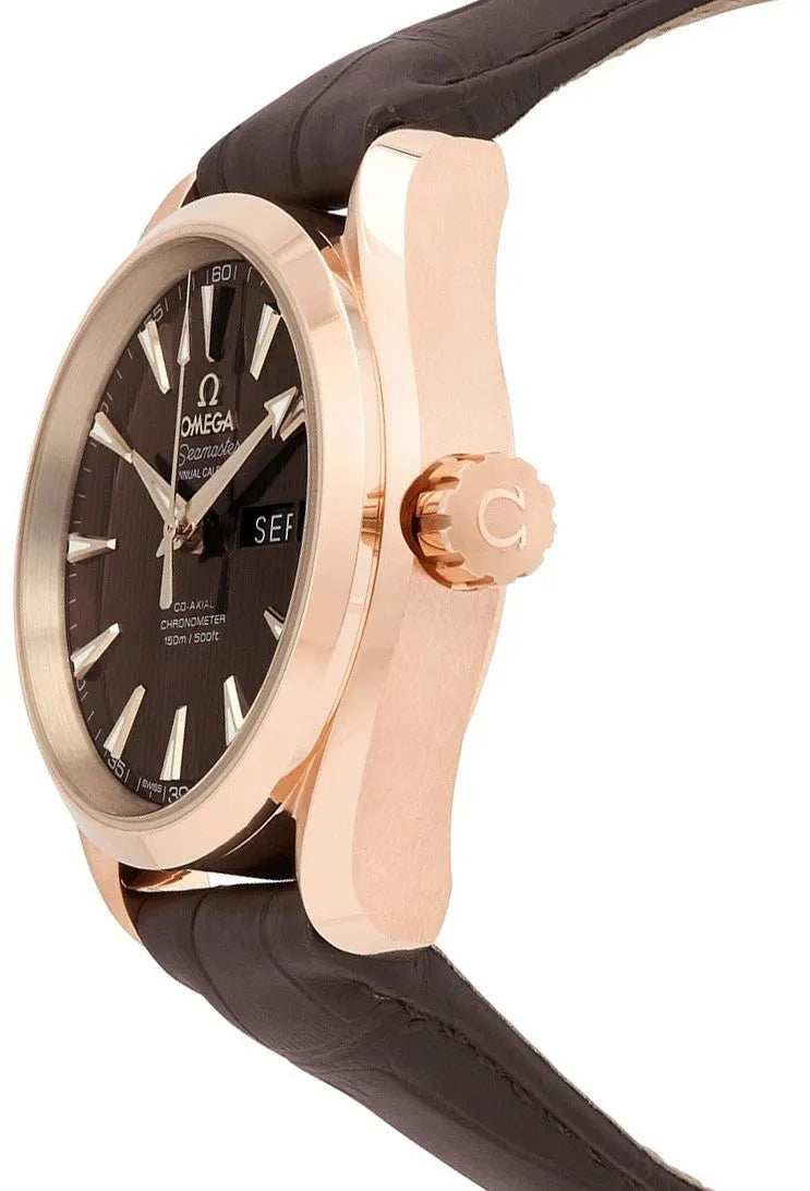 Omega Rose Gold Grey Dial - Hình 2