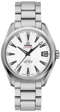 Omega White Dial Diamond Steel