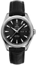 seamaster annual Omega Black Dial Leather