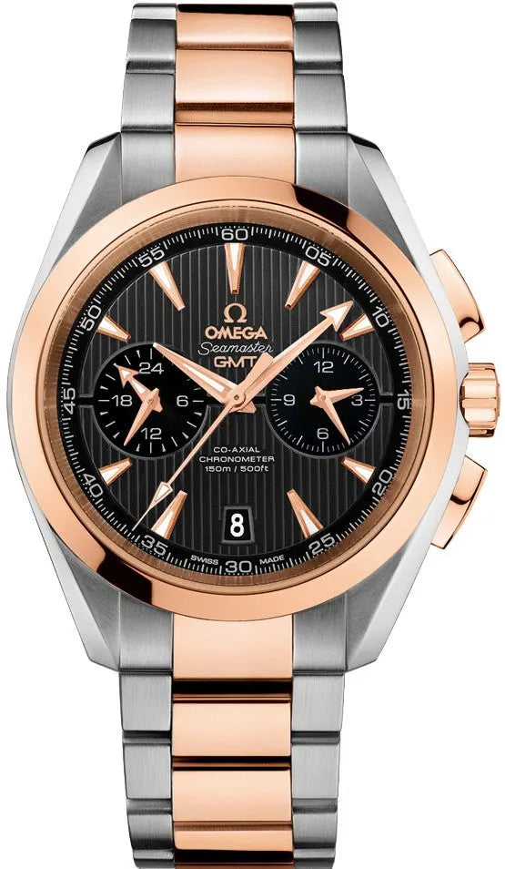 Omega GMT Two-Tone Black