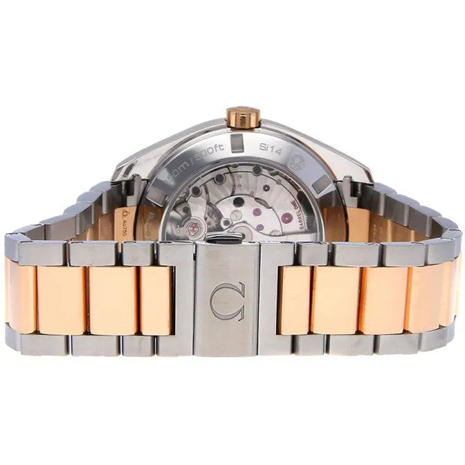 seamaster steel Omega Brown Dial Rose Gold - Hình 3
