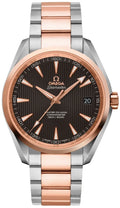 seamaster steel Omega Brown Dial Rose Gold