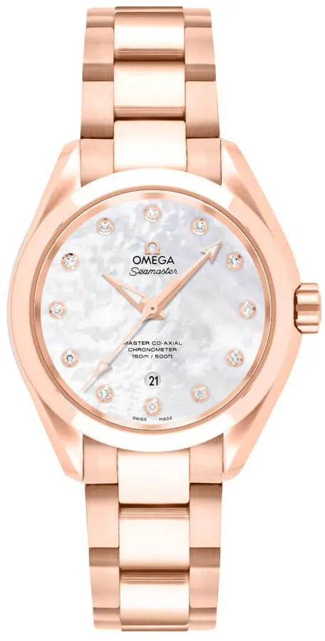 Omega Rose Gold Diamond Dial