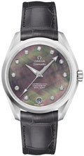 Omega MOP Diamond Grey Leather