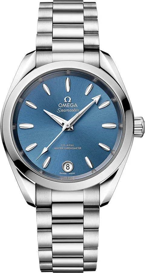 aqua Omega Blue Dial Steel Seamaster