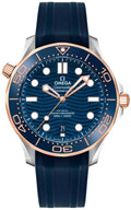 seamaster Omega Blue Wave Rubber