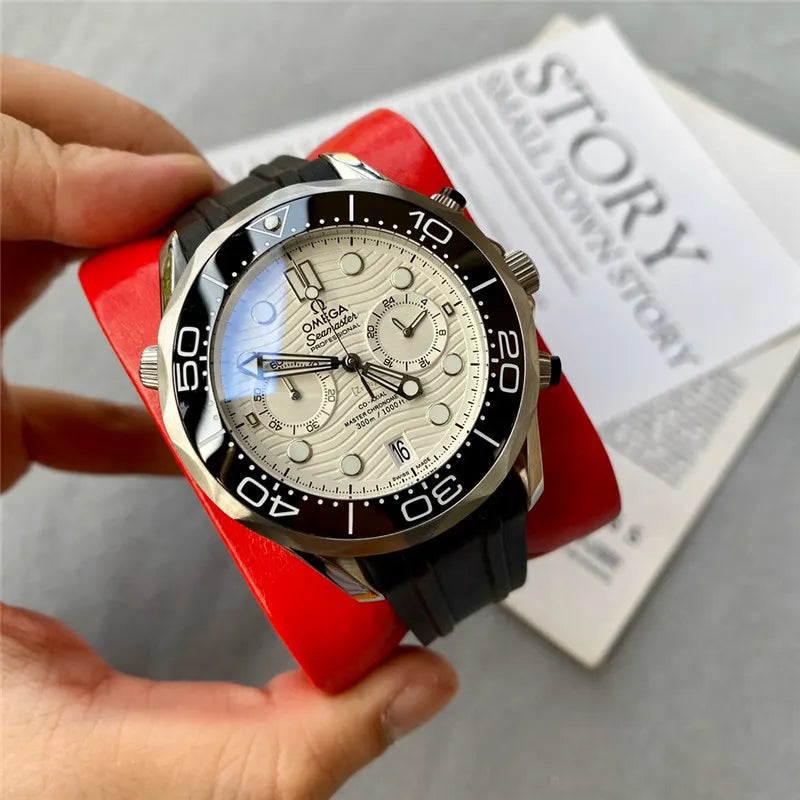 Omega Silver Wave Chronograph