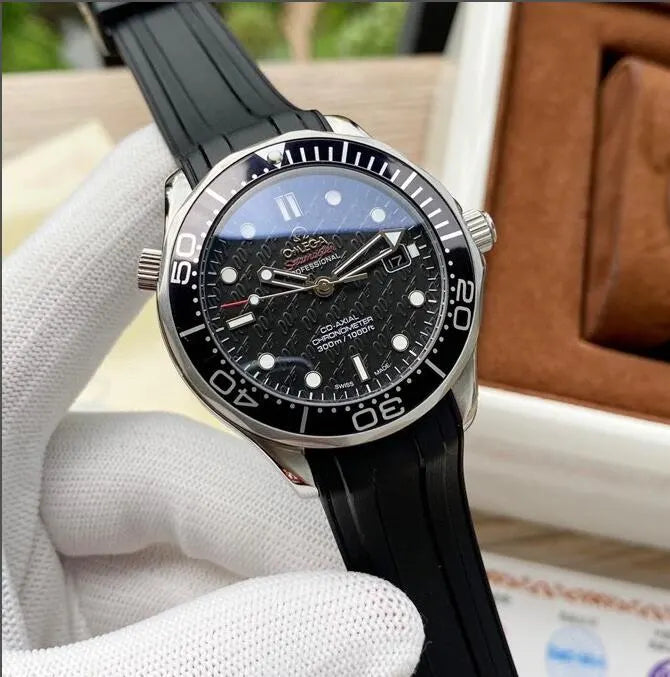 Omega Seamaster Black Pattern