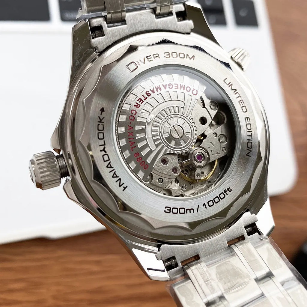 Seamaster Wave Dial Steel - Hình 2
