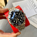 Omega Black Dial Chronograph Steel
