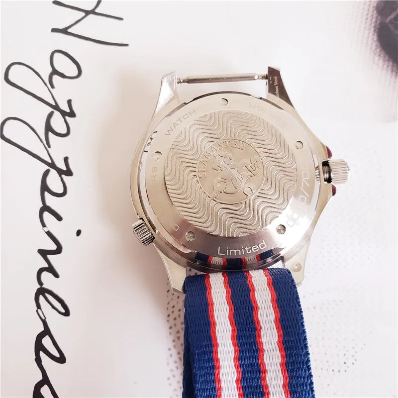 Omega Seamaster White Dial NATO - Hình 6