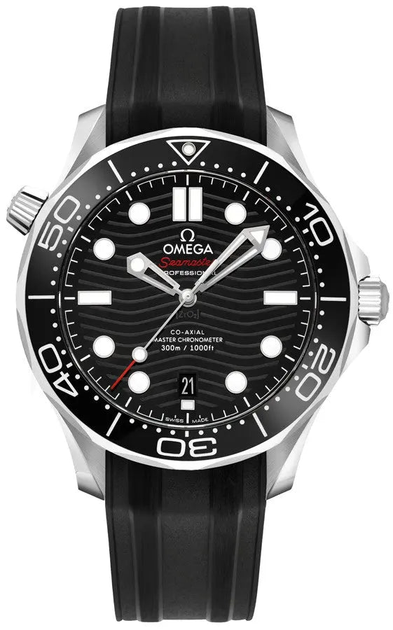 dial rubber Omega Seamaster Black Wave