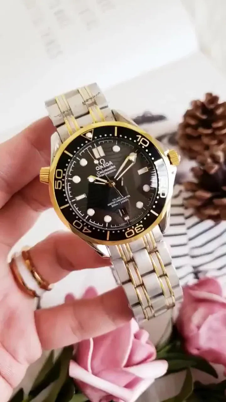 Omega Two-Tone Gold Bezel