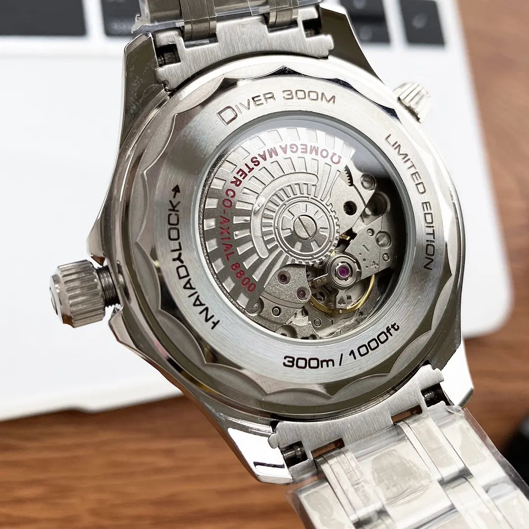 Omega Seamaster White Wave Dial - Hình 2