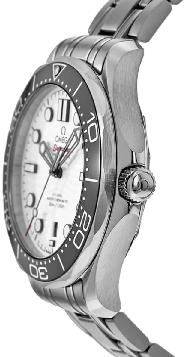 seamaster Omega White Wave Dial - Hình 2