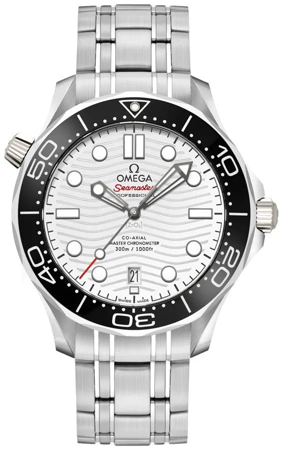 seamaster Omega White Wave Dial