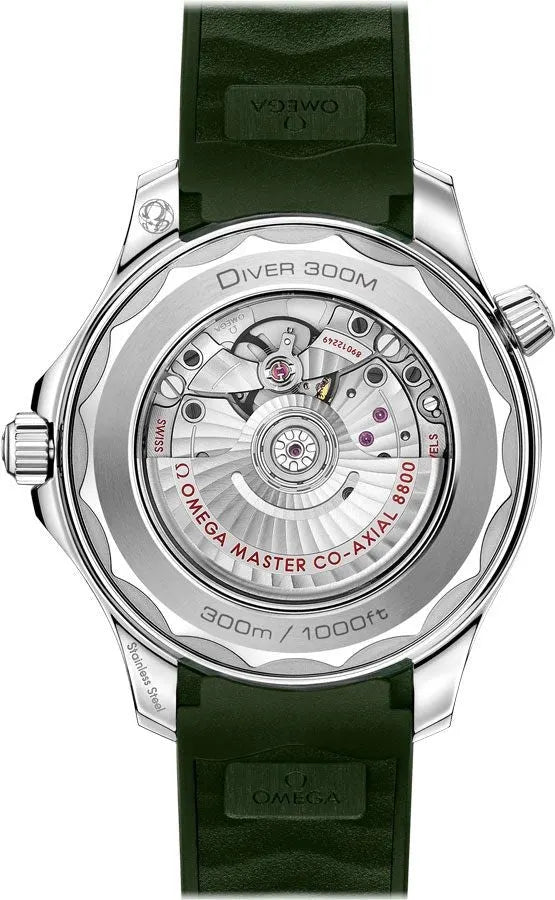 seamaster Omega Green Dial Rubber - Hình 3