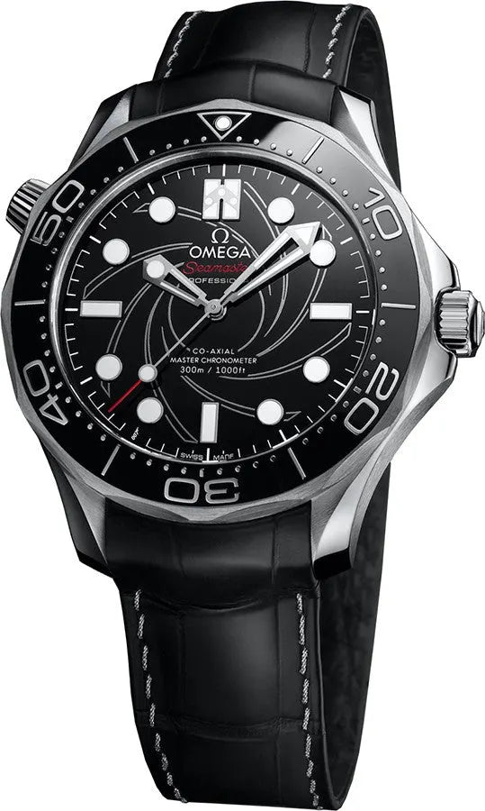 Omega Seamaster Spectre Black Leather