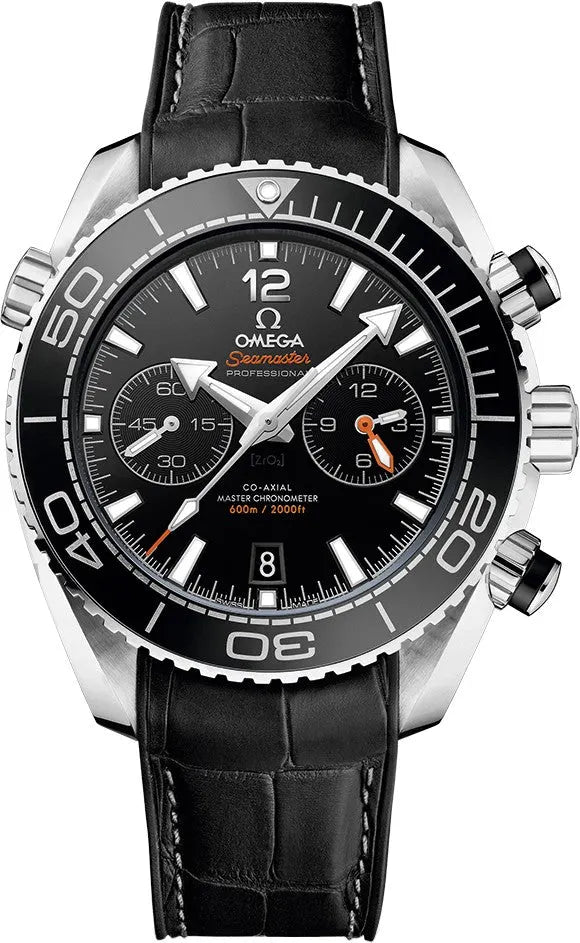 Omega Seamaster Black Leather Chrono