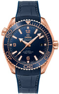 Omega Blue Dial Rose Gold