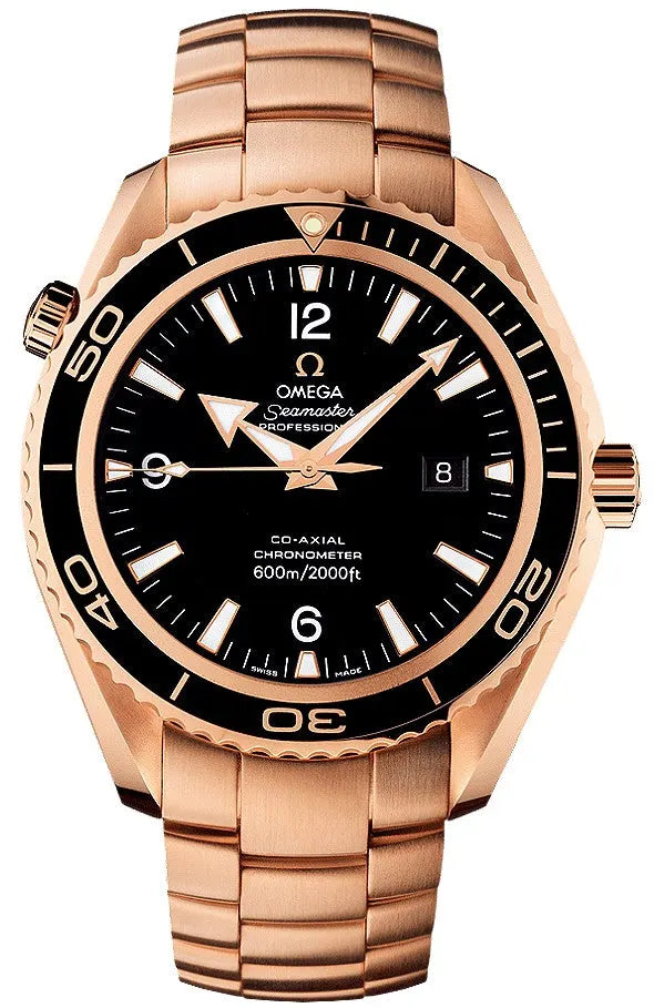 Omega Rose Gold Black Dial seamaster