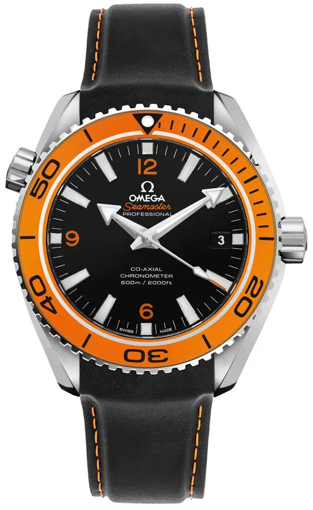 Omega Orange Bezel Rubber Watch