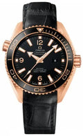 Seamaster Rose Gold Black Leather