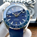 rubber Omega Seamaster GMT Blue Dial