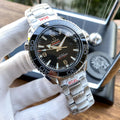 seamaster Omega Black Dial Steel Bracelet