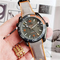 Omega Grey Dial Orange Strap