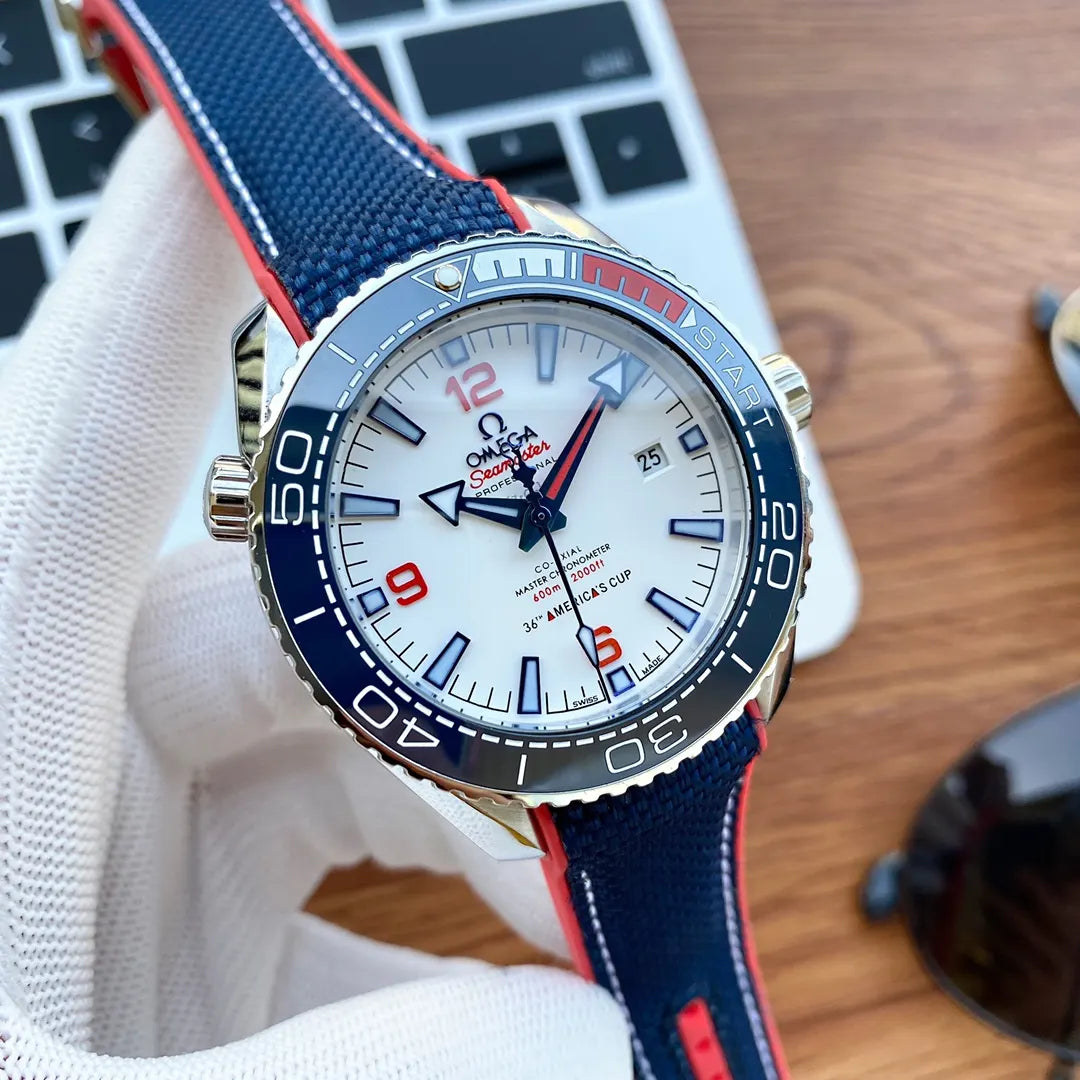 Omega Seamaster America's Cup white - Hình 2