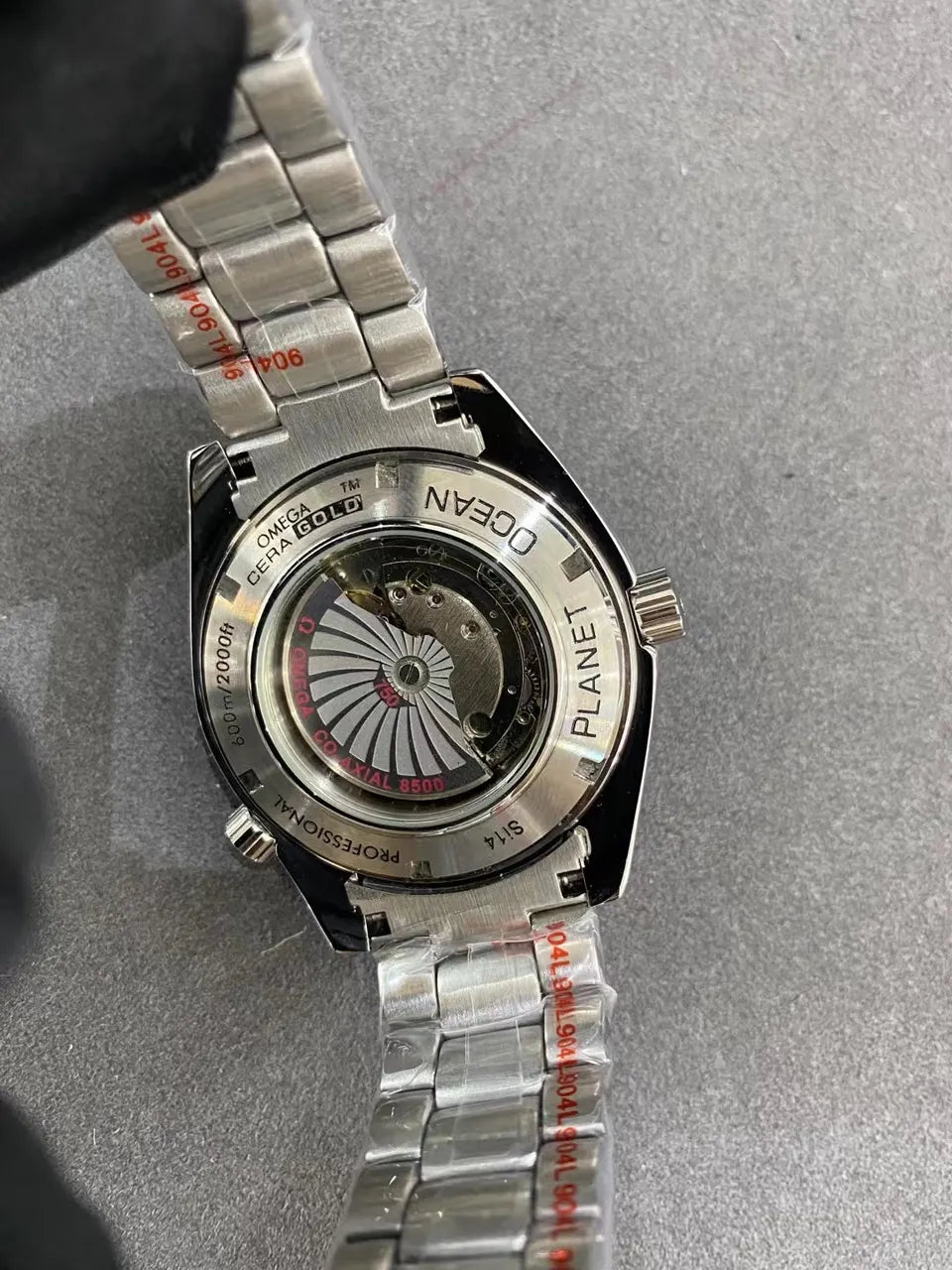 seamaster Omega Orange Bezel Steel - Hình 4
