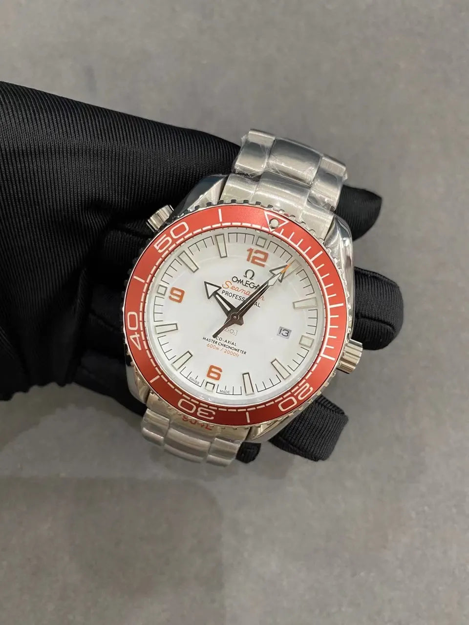 seamaster Omega Orange Bezel Steel