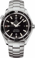 planet Omega Black Steel Seamaster