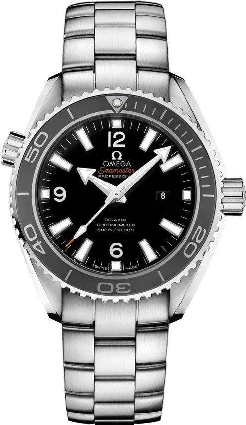 steel co Omega Seamaster Black Dial