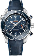 seamaster Omega Blue Chronograph Leather