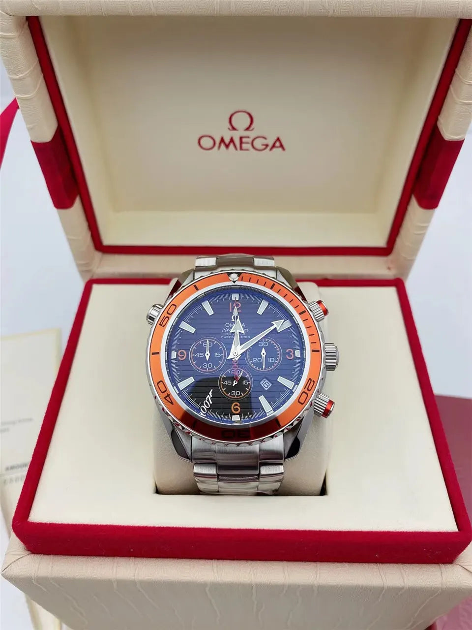Omega Seamaster 007 Orange Bezel