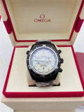 Omega Black Chronograph White