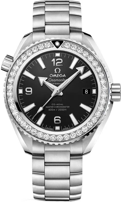 Omega Diamond Bezel Black Dial