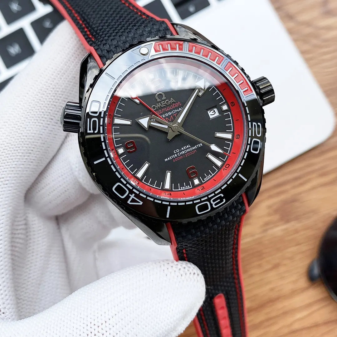 Omega Red Rubber Dive Watch