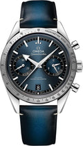 Omega Speedmaster Blue Dial Leather