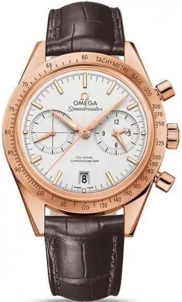 Omega Rose Gold White Dial speedmaster