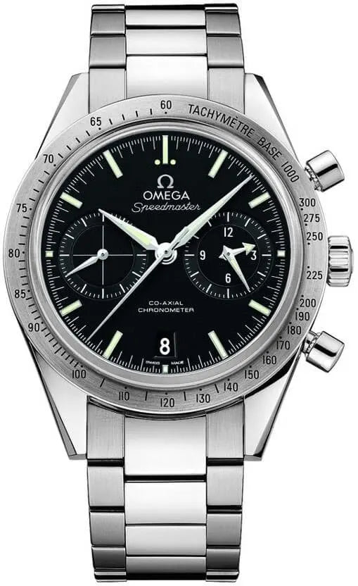 steel Omega Speedmaster Black Dial