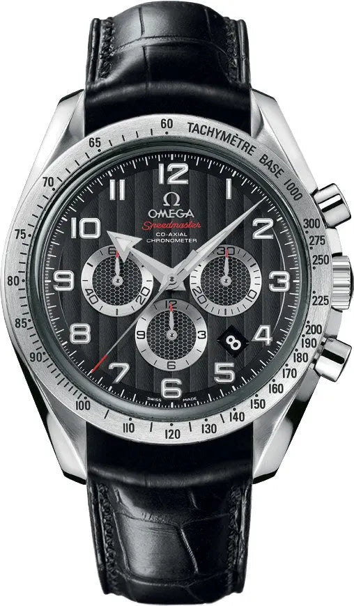 Omega Speedmaster Black Dial Leather