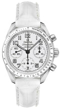 speedmaster Omega White Leather Chronograph – Omega Speedmaster White