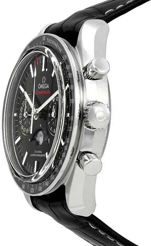 Omega Moonphase Black Leather speedmaster
