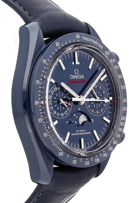 Omega Blue Ceramic Watch - Hình 2