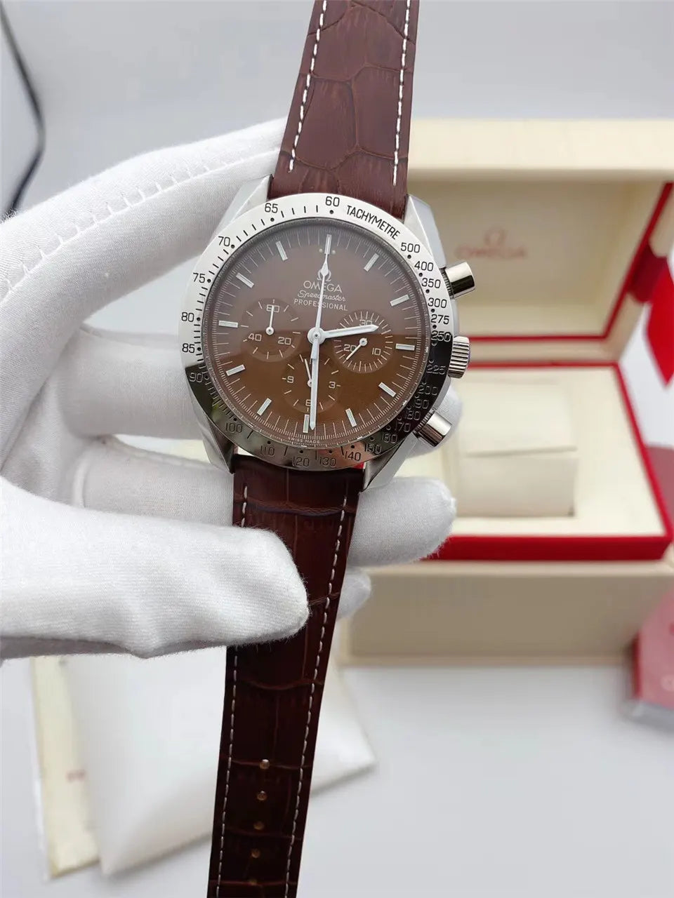 Omega Speedmaster Chocolate Dial